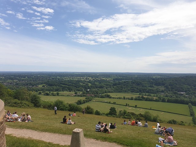 View from Box Hill over Dorking