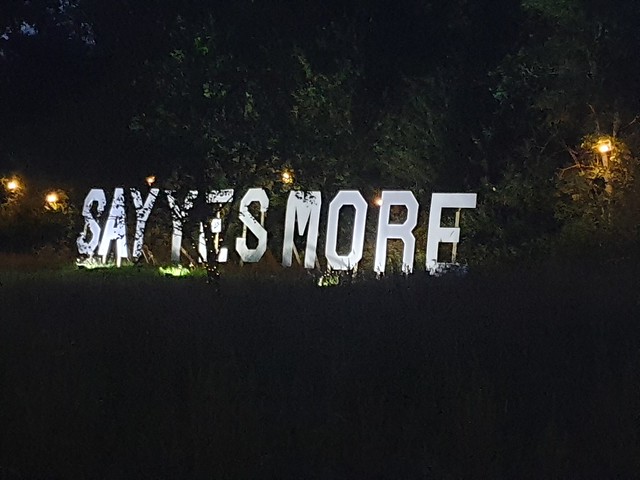 Say Yes More sign